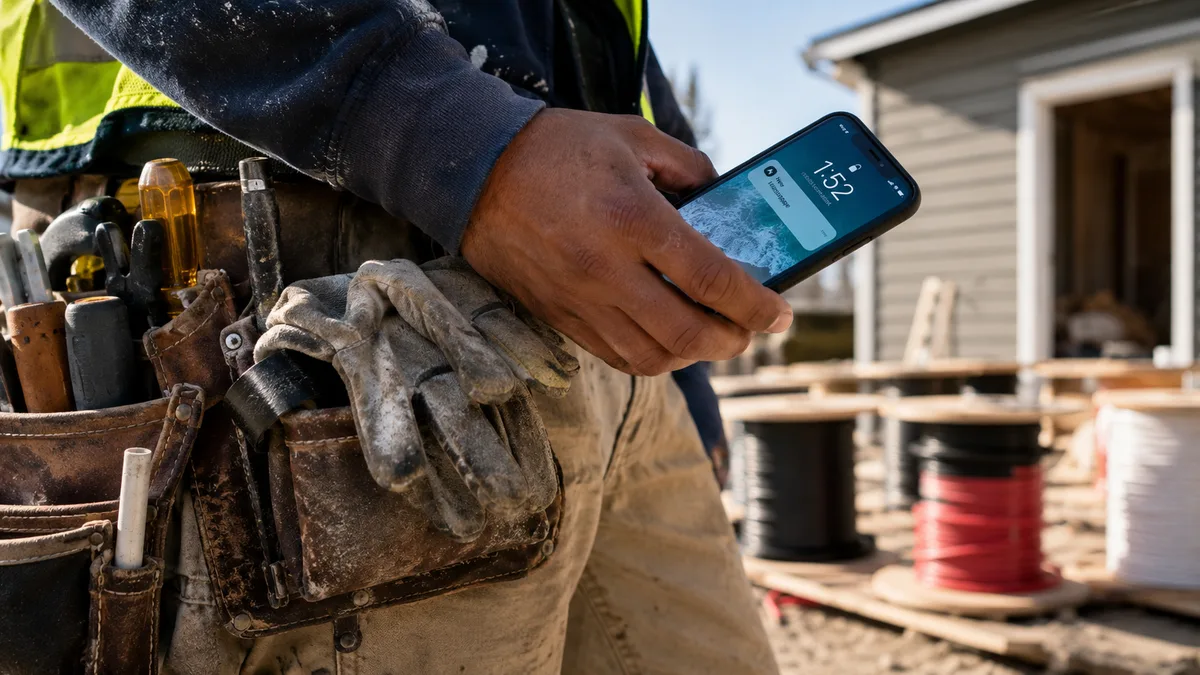Smartphone with notification